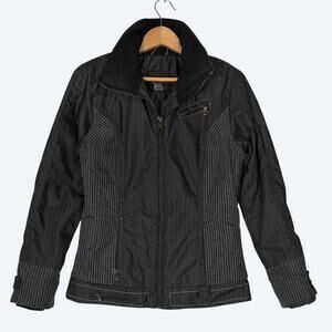 NILS Softshell Ski Snow Jacket Stitching Detail Womens 4 Winter Travel Dark Gray